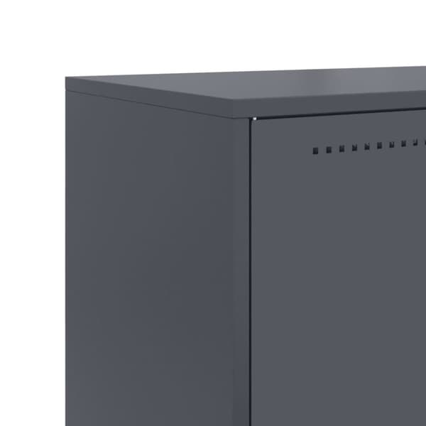 vidaXL Highboard antrasitt 68,5x38,5x123,5 cm stål