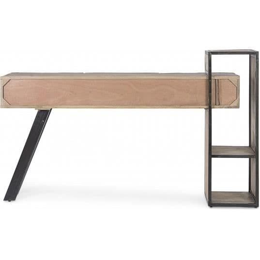 Konsol - Manchester - Mangoträ och stål - 160x95x38 cm - 2 dörrar - 1 låda