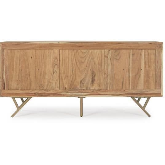Acacia Wood Sideboard - BIZZOTTO - Raida - 3 dörrar - Polyuretan finish