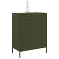 Miniatyrbilde 5 av 11: vidaXL Skjenk olivengrønn 68x39x89 cm stål