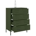 Miniatyrbilde 6 av 11: vidaXL Skjenk olivengrønn 68x39x89 cm stål