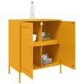 Miniatyrbillede 6 af 11: vidaXL skab 68x39x79 cm stål sennepsgul