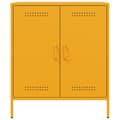 Miniatyrbillede 7 af 11: vidaXL skab 68x39x79 cm stål sennepsgul
