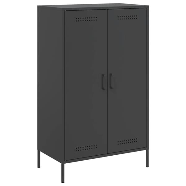 vidaXL højskab 68x39x113 cm stål sort