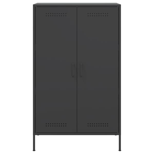 vidaXL højskab 68x39x113 cm stål sort