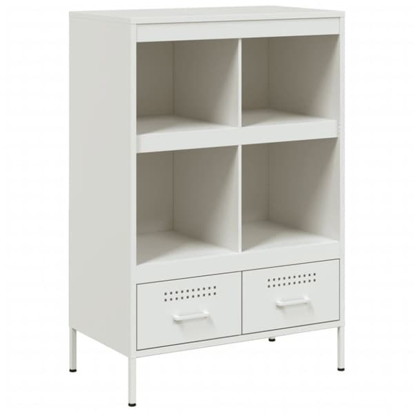 vidaXL skab 68x39x101,5 cm stål hvid