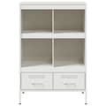 Miniatyrbillede 7 af 11: vidaXL skab 68x39x101,5 cm stål hvid