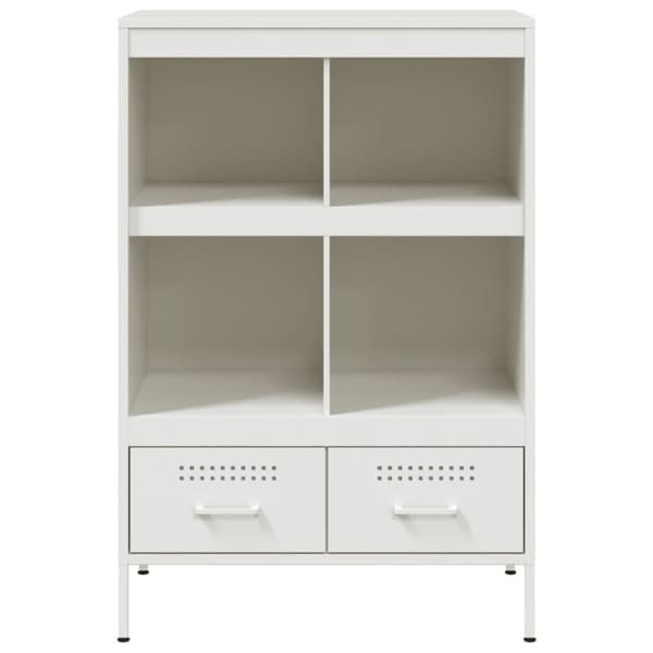 vidaXL skab 68x39x101,5 cm stål hvid