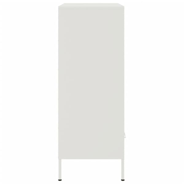 vidaXL skab 68x39x101,5 cm stål hvid