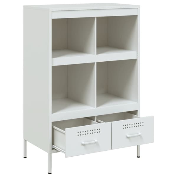 vidaXL skab 68x39x101,5 cm stål hvid