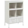 Miniatyrbillede 1 af 11: vidaXL skab 68x39x101,5 cm stål hvid