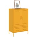 Miniatyrbillede 5 af 11: vidaXL højskab 68x39x101,5 cm stål sennepsgul