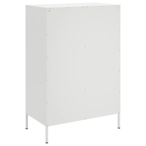 vidaXL Highboard hvit 68x39x101,5 cm stål