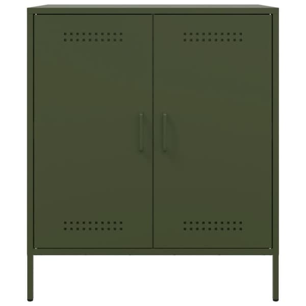 vidaXL Senkki oliivinvihreä 68x39x79 cm teräs