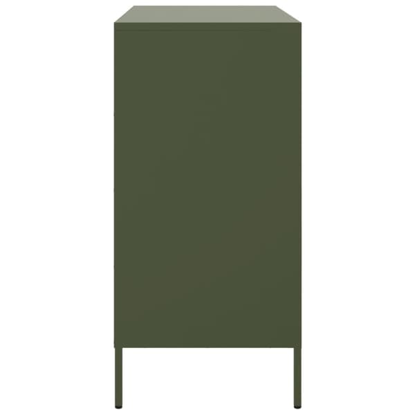 vidaXL Senkki oliivinvihreä 68x39x79 cm teräs