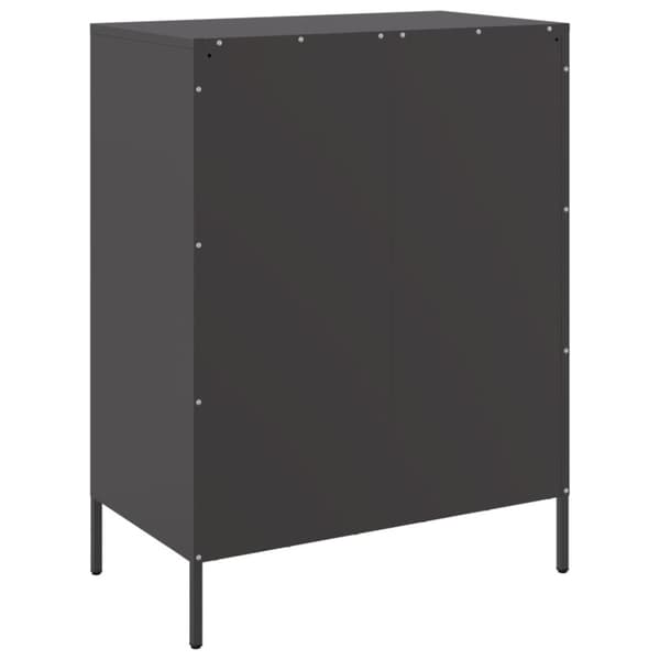 vidaXL skænk 68x39x89 cm stål sort