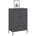 Miniatyrbilde 5 av 11: vidaXL Highboard antrasitt 68x39x101,5 cm stål