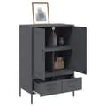 Miniatyrbilde 6 av 11: vidaXL Highboard antrasitt 68x39x101,5 cm stål