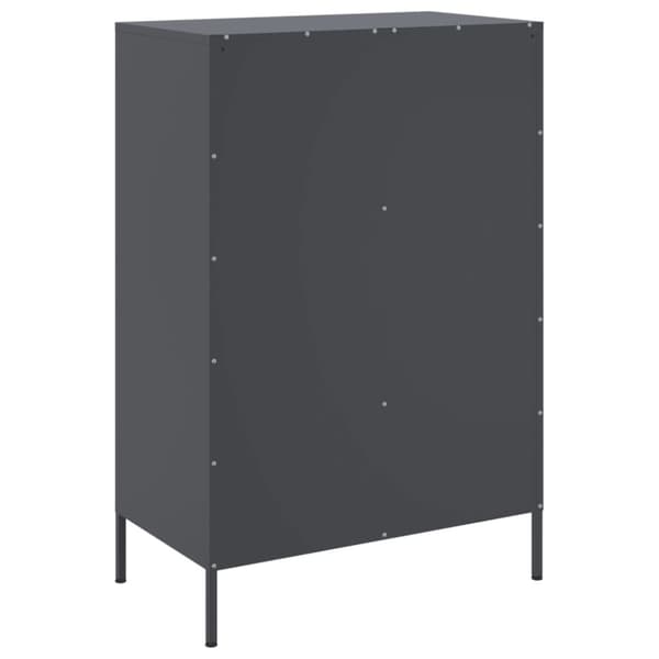 vidaXL Highboard antrasitt 68x39x101,5 cm stål