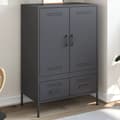 Miniatyrbilde 2 av 11: vidaXL Highboard antrasitt 68x39x101,5 cm stål