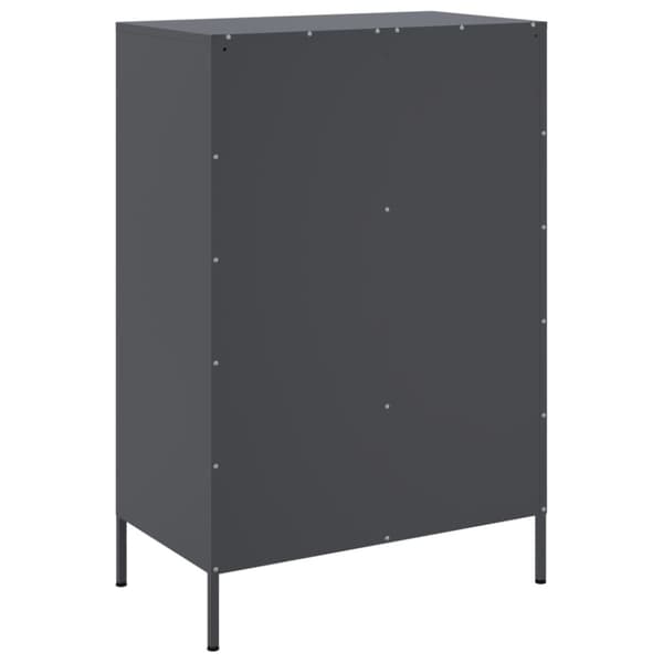 vidaXL skab 68x39x101,5 cm stål antracitgrå