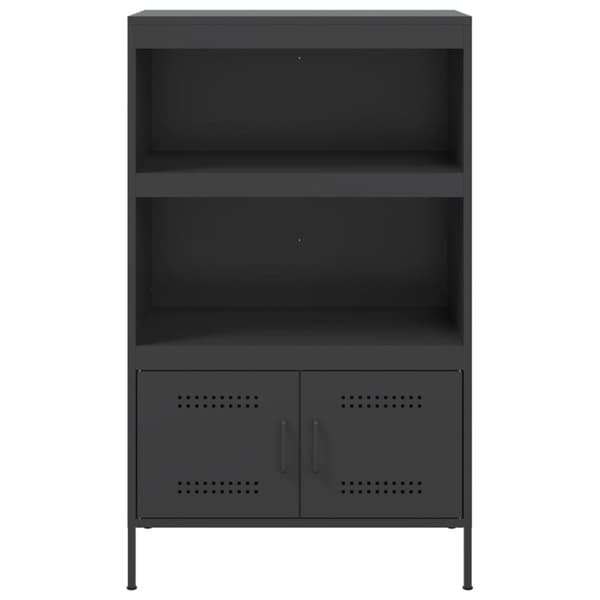 vidaXL højskab 68x39x113 cm stål sort