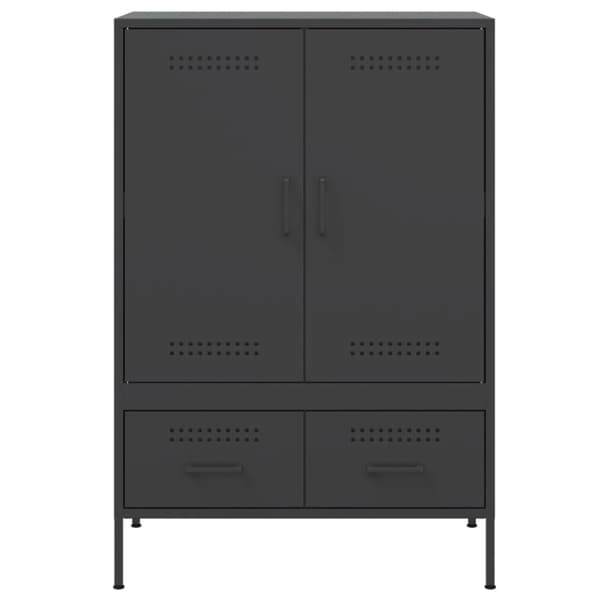 vidaXL skab 68x39x101,5 cm stål sort