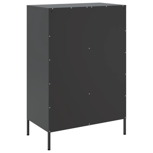 vidaXL skab 68x39x101,5 cm stål sort