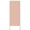 Miniatyrbild 8 av 11: vidaXL Högskåp rosa 68x39x101,5 cm kallvalsat stål