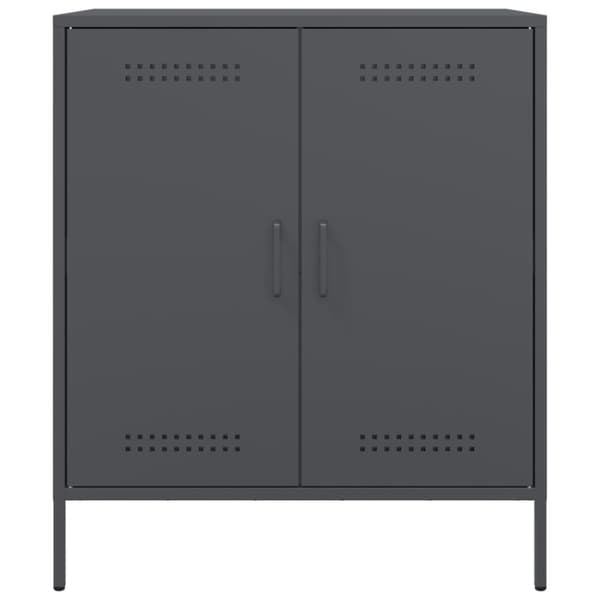 vidaXL Skjenk antrasitt 68x39x79 cm stål