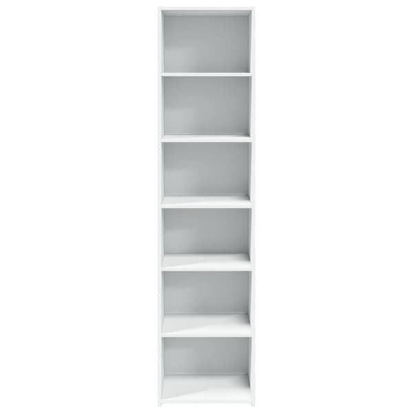 vidaXL reol 45x41x185 cm konstrueret træ hvid