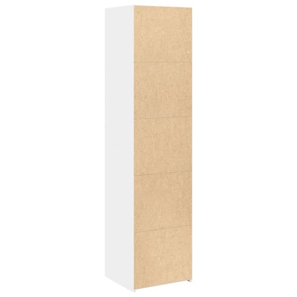 vidaXL reol 45x41x185 cm konstrueret træ hvid