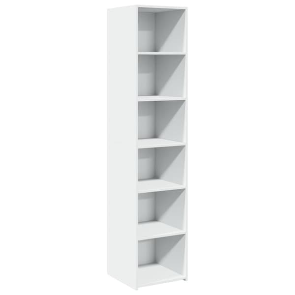 vidaXL Highboard hvit 40x41x185 cm konstruert tre