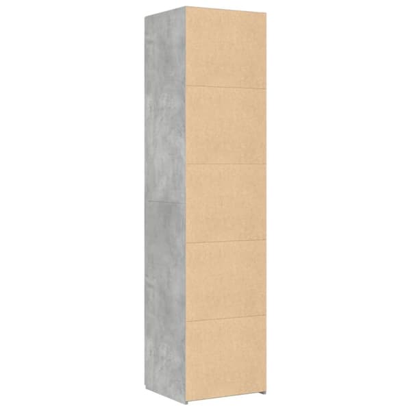 vidaXL Hylle betonggrå 45x42,5x185 cm konstruert tre