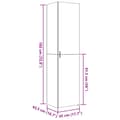 Miniatyrbilde 11 av 11: vidaXL Hylle betonggrå 45x42,5x185 cm konstruert tre