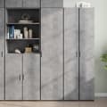 Miniatyrbilde 2 av 11: vidaXL Hylle betonggrå 45x42,5x185 cm konstruert tre