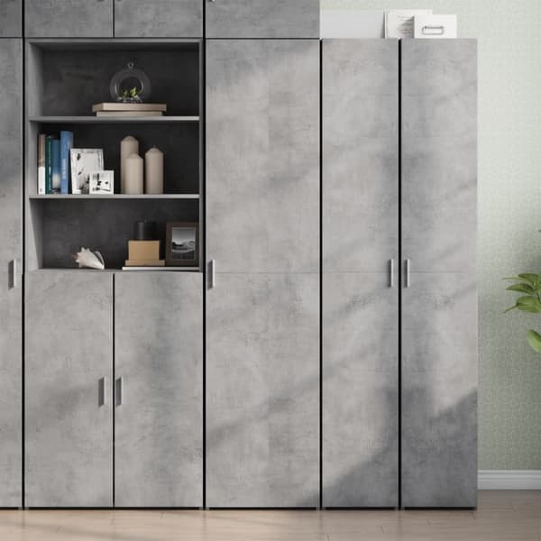 vidaXL Hylle betonggrå 45x42,5x185 cm konstruert tre