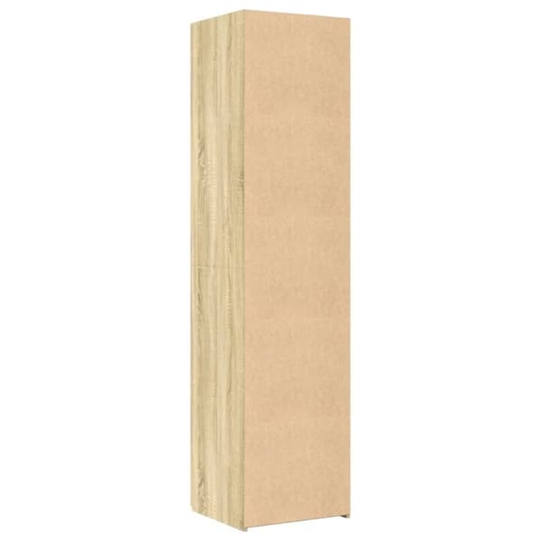 vidaXL højskab 40x42,5x185 cm konstrueret træ sonoma-eg