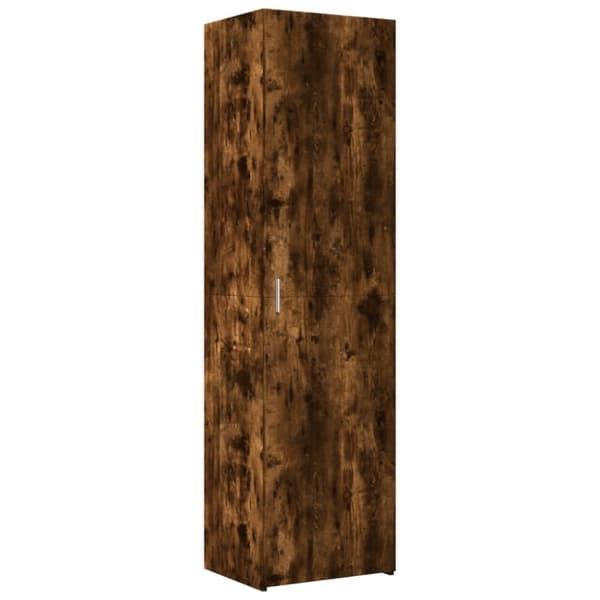 vidaXL Hylle røkt eik 50x42,5x185 cm konstruert tre