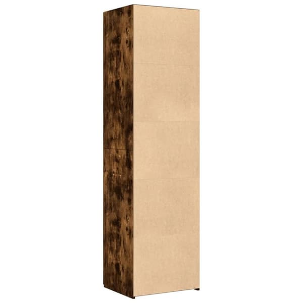 vidaXL Hylle røkt eik 50x42,5x185 cm konstruert tre