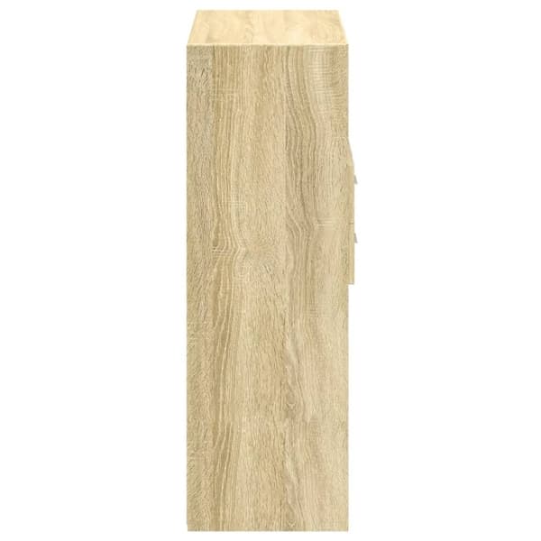 vidaXL Hylle sonoma eik 80x42,5x124 cm konstruert tre