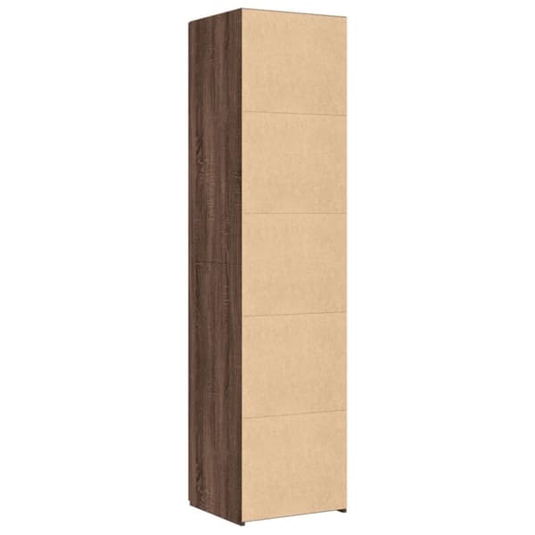 vidaXL højskab 40x42,5x185 cm konstrueret træ brun egetræsfarve