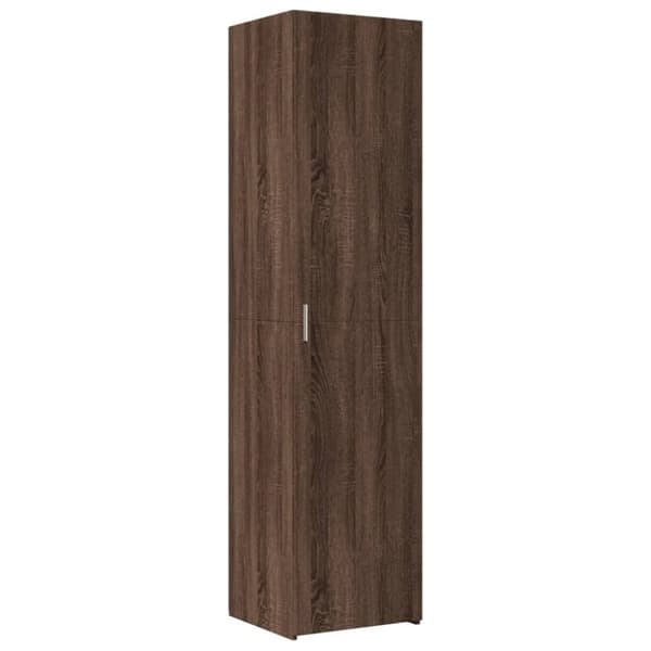 vidaXL højskab 40x42,5x185 cm konstrueret træ brun egetræsfarve