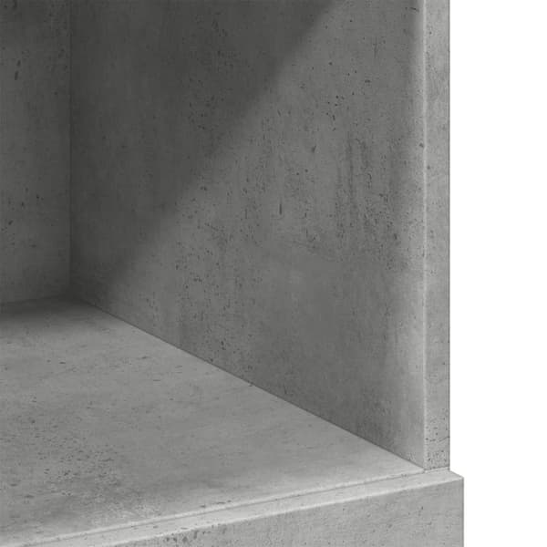 vidaXL Hylle betonggrå 80x42,5x124 cm konstruert tre