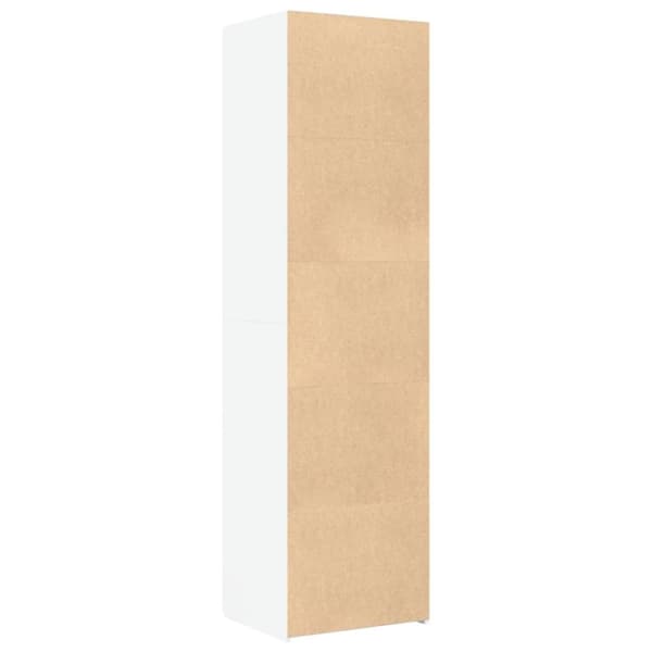 vidaXL Hylle hvit 50x42,5x185 cm konstruert tre