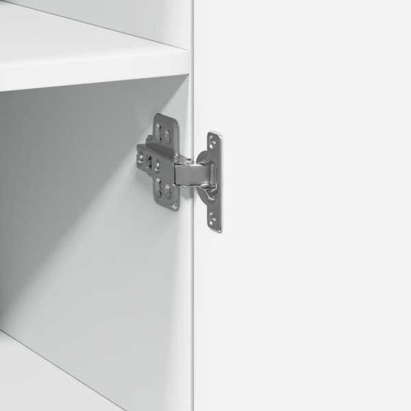 vidaXL Hylle hvit 50x42,5x185 cm konstruert tre