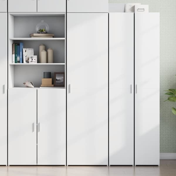vidaXL Hylle hvit 50x42,5x185 cm konstruert tre