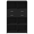 Miniatyrbillede 5 af 11: vidaXL reol 80x42,5x124 cm konstrueret træ sort