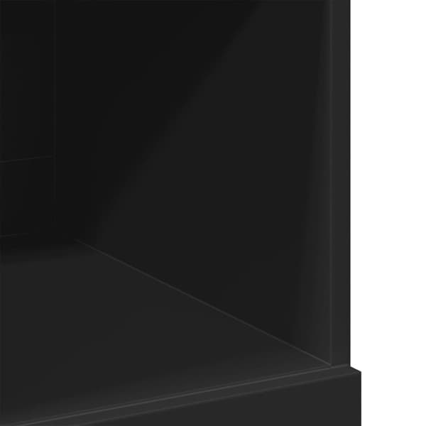 vidaXL reol 80x42,5x124 cm konstrueret træ sort