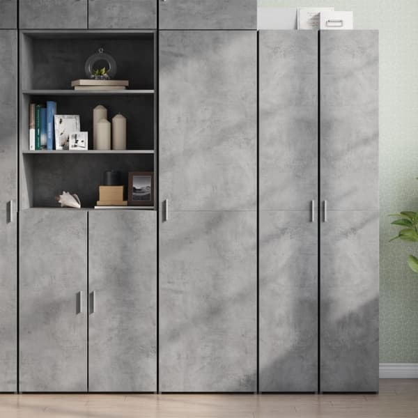 vidaXL højskab 40x42,5x185 cm konstrueret træ betongrå